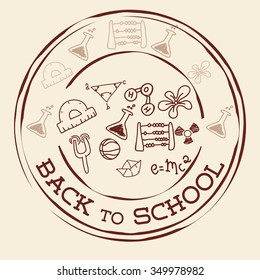 back to school concept with education icons  design, vector illustration 10 eps graphic.