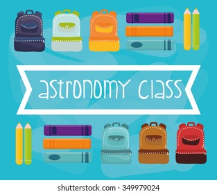 back to school concept with education icons  design, vector illustration 10 eps graphic.