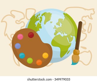 back to school concept with education icons  design, vector illustration 10 eps graphic.