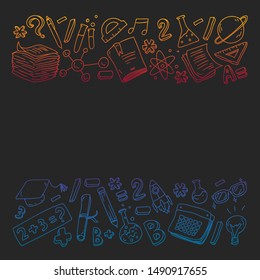 Back to school concept. Education, learning, open book, knowledge. Modern education template design.