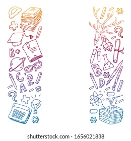Back to school concept. Education, learning, open book, knowledge. Modern education template design.