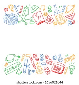 Back to school concept. Education, learning, open book, knowledge. Modern education template design.