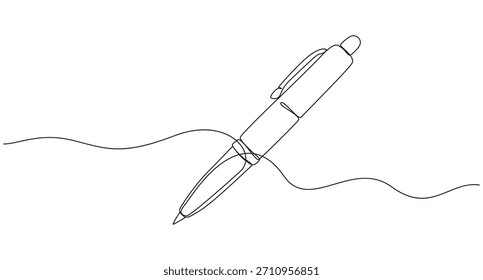 Zurück zur Schule Konzept Bildung Stift kontinuierliche einzeilige Kunstzeichnung