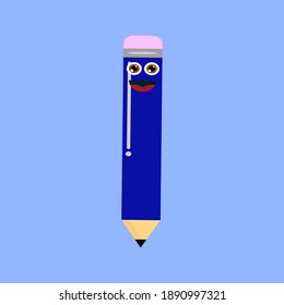 Back to school concept. Flat cartoon. School supplies for doing applications. Stationery.
