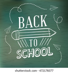 Back to school concept with icon design, vector illustration 10 eps graphic.
