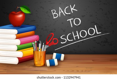 Back to school concept illustration