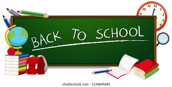 back to school concept illustration