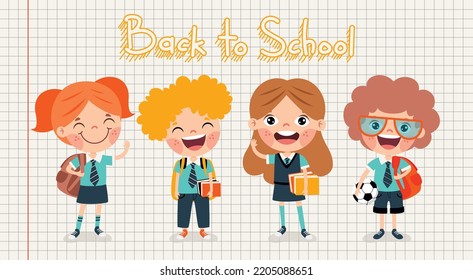 Back To School Concept With Students