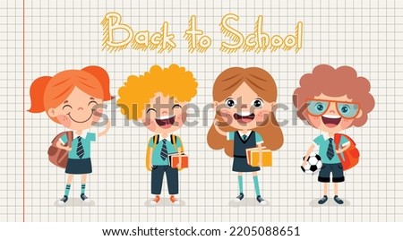 Back To School Concept With Students