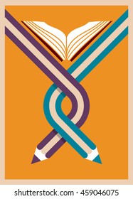 Back to school concept vector