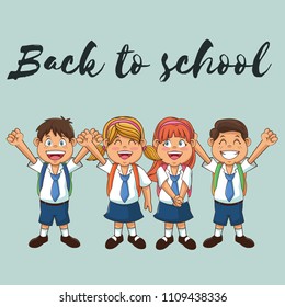 Back to school concept. Vector illustration
