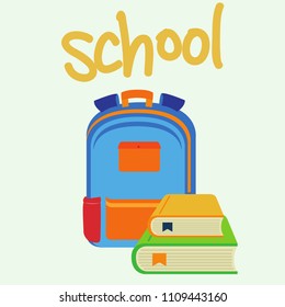 Back to school concept. Vector illustration