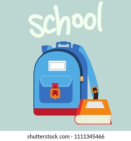 Back to school concept. Vector illustration