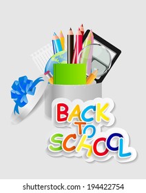 Back to School Concept Vector Illustration 