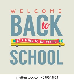 Back to School Concept Vector Illustration