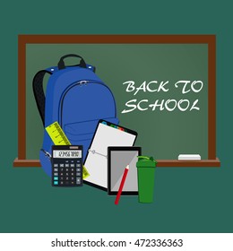 Back to school concept, vector illustration