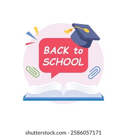 Back To School Concepts Style illustrations. EPS 10 File stock illustration