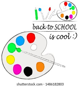 Back to school is cool.Education scene with pencils.Learning.Time to school.Time for fun.