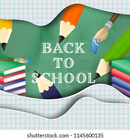 Back to school creative background.