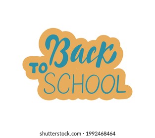 De vuelta a la escuela pancarta creativa con lápices y hojas - boceto en la pizarra, ilustración vectorial.