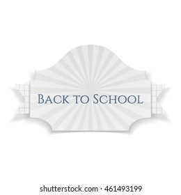 Back to School curved Banner