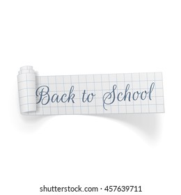 Back To School Curved Paper Banner