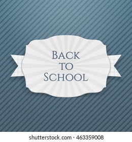 Back to School curved paper Tag