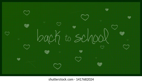 Back to school with cute font,
