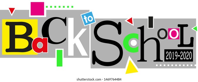 Back to school with cute font