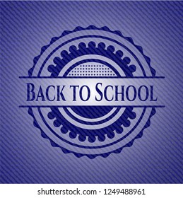 Back to School denim background
