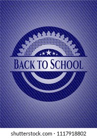 Back to School with denim texture