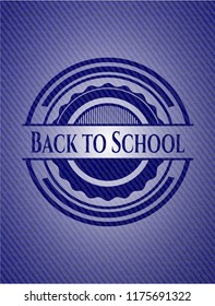 Back to School with denim texture