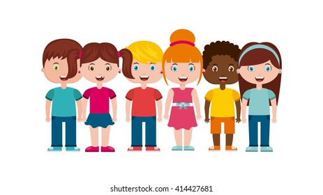 Kids Happy Illustration Stock Vector (Royalty Free) 660902476