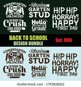 Back to School Design Bundle - Back to School T-shirts Designs