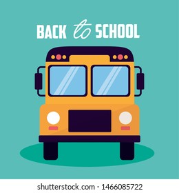 Back to school design, Education learning knowledge study class and lesson theme Vector illustration