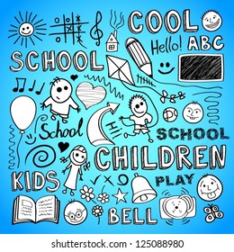 Back to school design elements set.