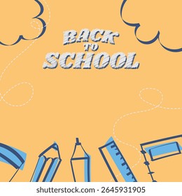 Back to school design elements. Vector illustration 