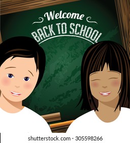Back to School design. EPS 10 vector Illustration for greeting card, ad, promotion, poster, flier, blog, article, social media, marketing