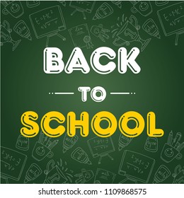Back to school design greeting card