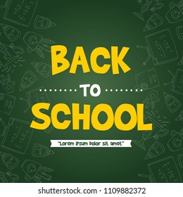 Back to school design greeting card