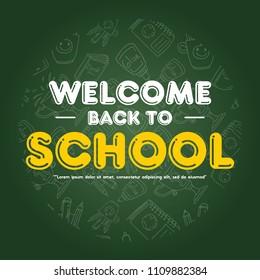 Back to school design greeting card