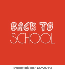 Back to School design with orange background vector