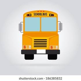 Back to school design over gray background, vector illustration