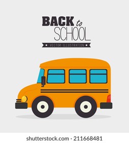Back to school design over white background, vector illustration