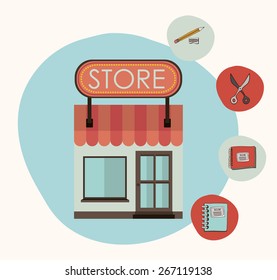 Back to School design over white background, vector illustration