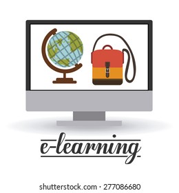 Back to school design over white background, vector illustration