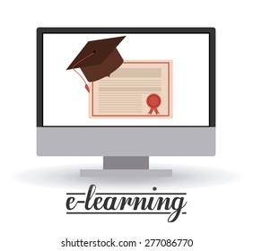 Back to school design over white background, vector illustration