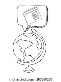 Back to School design over white backgound, vector illustration 