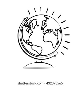 Back to school design. Study icon. Draw illustration , vector