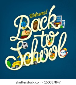 Back to school design template